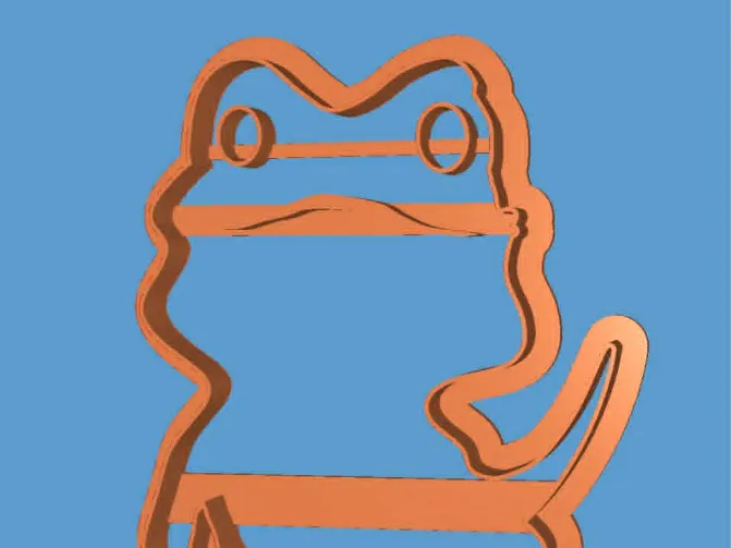 Bearded dragon cookie cutter