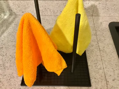 Kitchen towel rack
