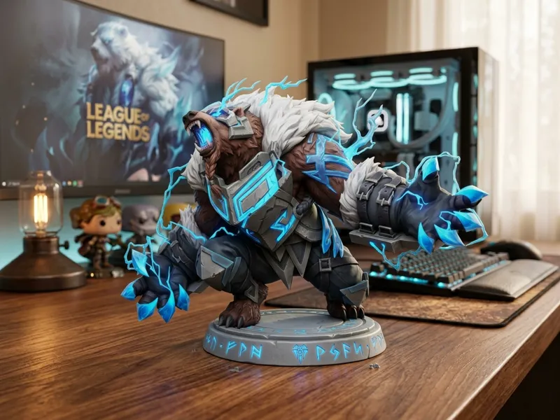 Volibear Runic Guardian - LoL 3D Figurine
