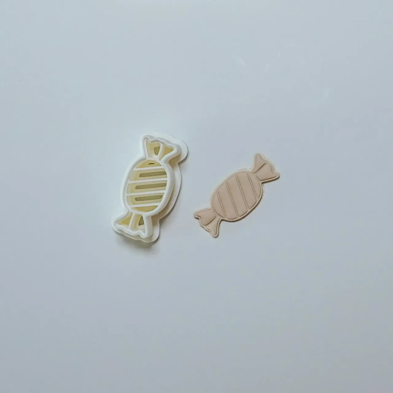 Christmas Candy Polymer Clay Cutter Earrings view 2