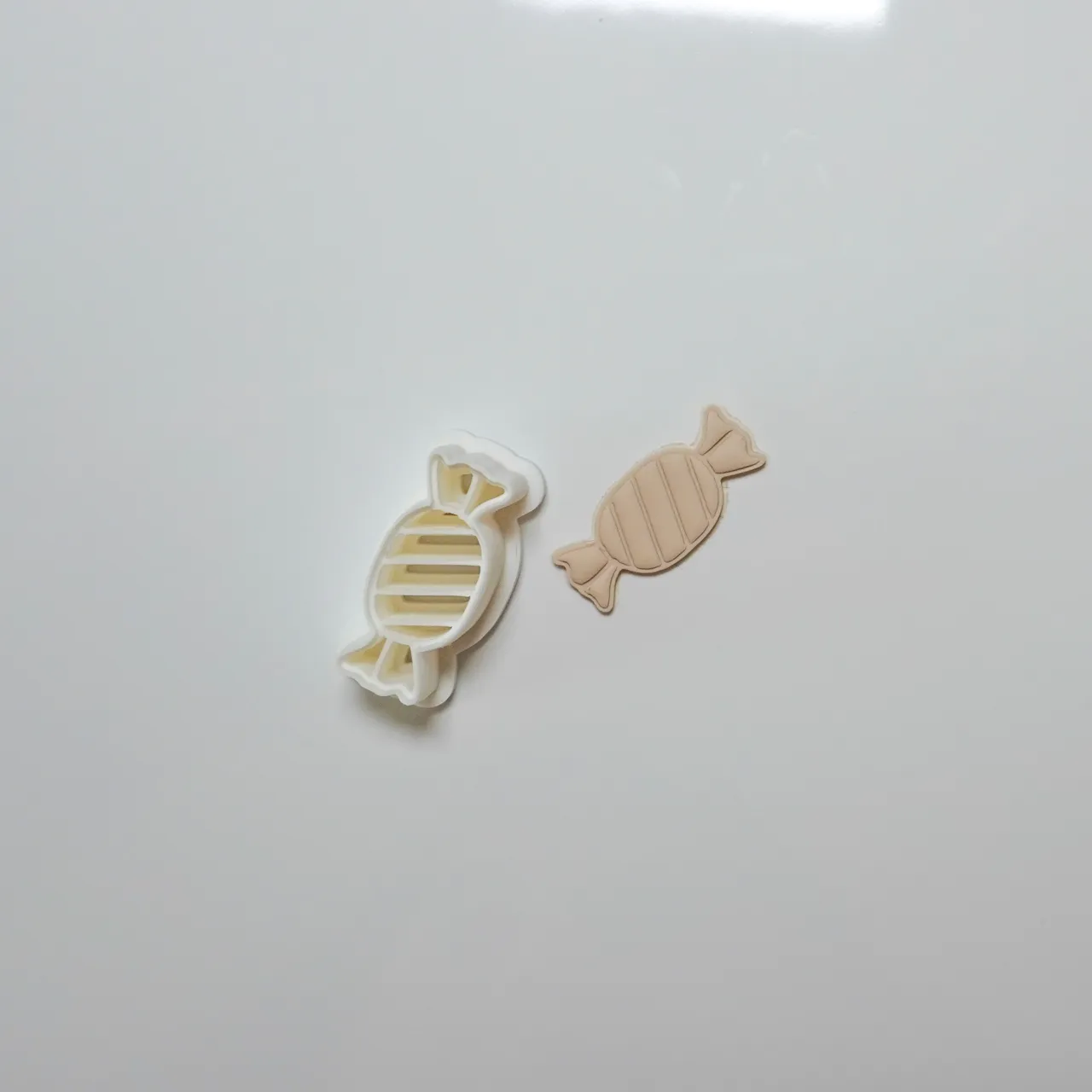 Christmas Candy Polymer Clay Cutter Earrings view 3