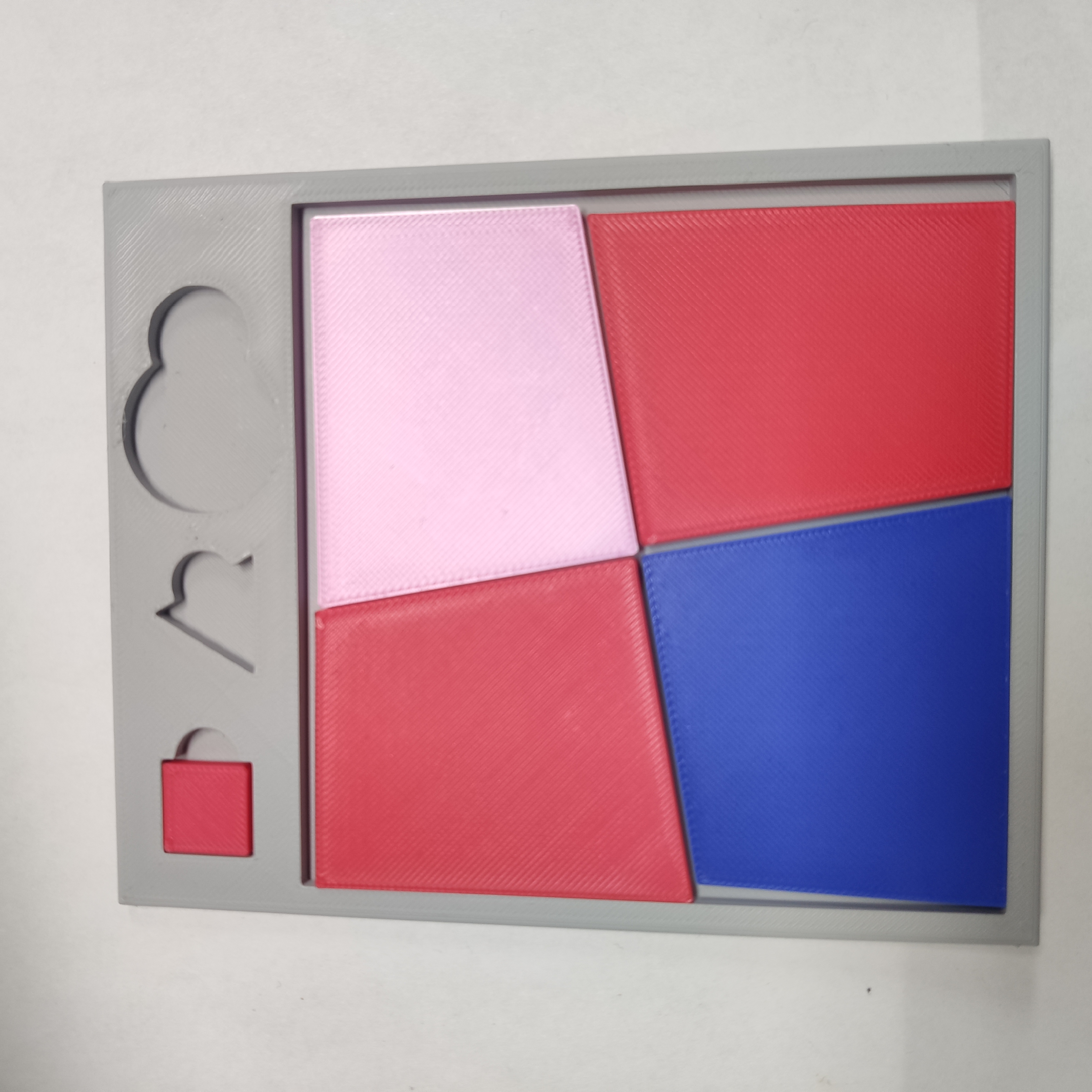 Miniatura 2 do modelo 3D 【巧放方形2】 益智玩具 puzzle谜题 趣味拼图 巧放系列拼图