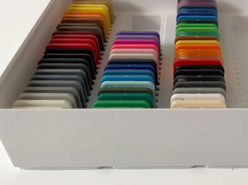 Boîte Gridfinity Echantillon de filament BamBuLAb