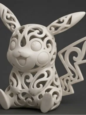 Letrero o emblema decorativo: Ornamental Filigree Pikachu — vista de referencia 2