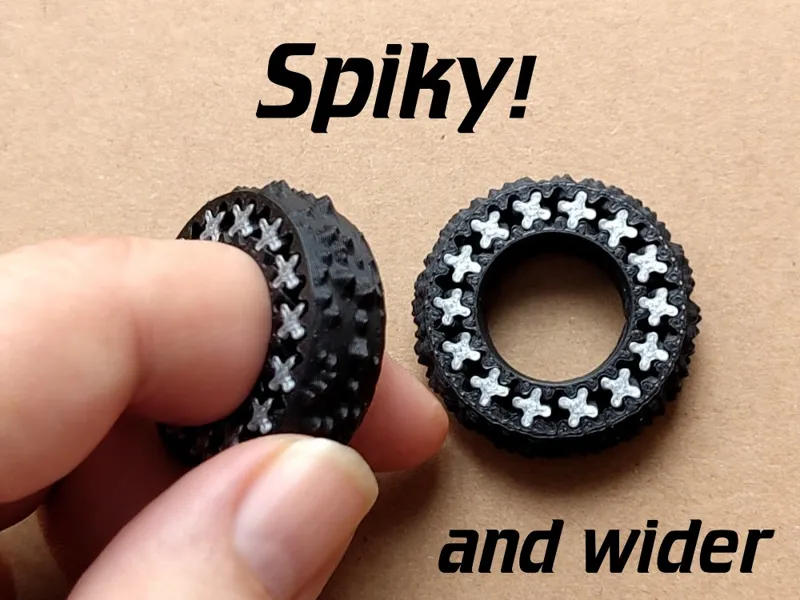 spiky fidget gear ring (stim toy)