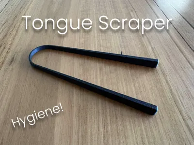 Simple Tongue Scraper | Fast Print, Easy Use