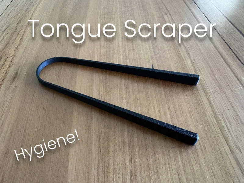 Simple Tongue Scraper | Fast Print, Easy Use