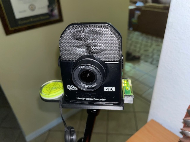 Zoom Camera bobble level mount add-on