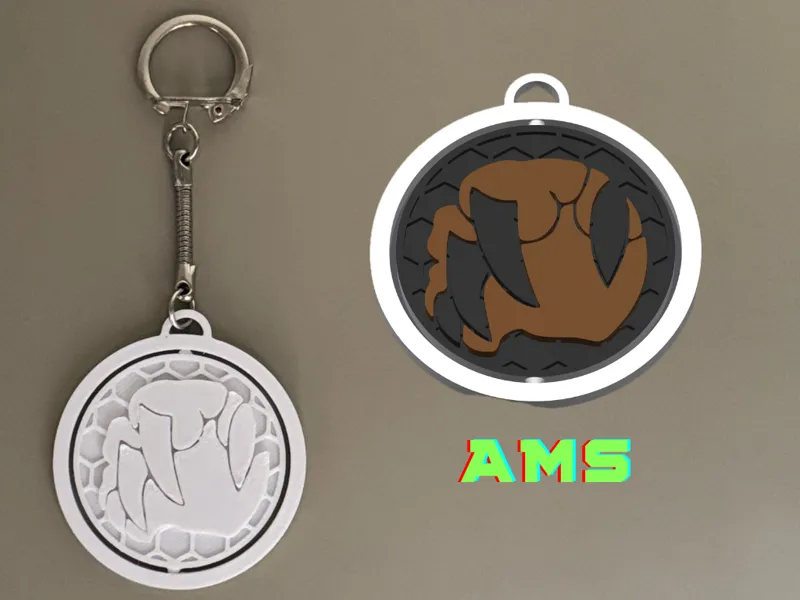 Druid Spinner Keychain – Print in Place
