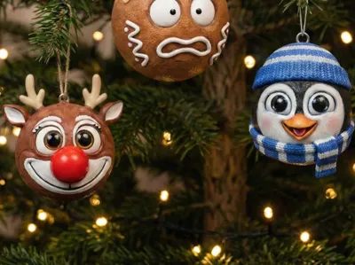 Cute Christmas tree bauble 
