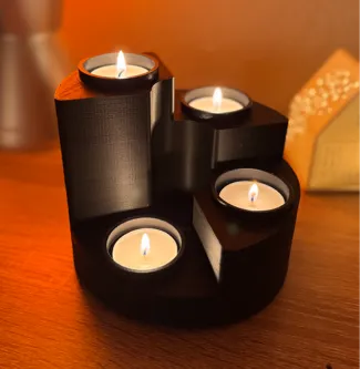 Minimalistischer Adventskranz