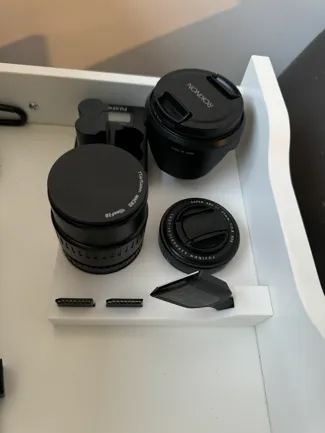 Fuji Accessories and Lens Organizer