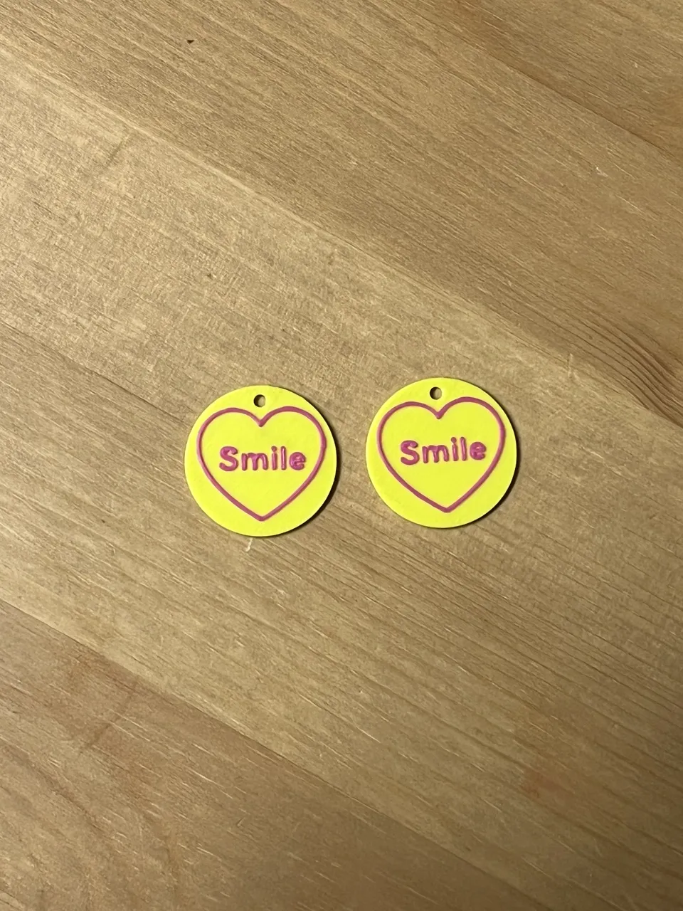 love heart sweets earrings view 2