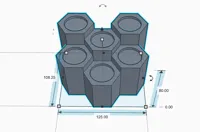 6 man Back Stand - No Magnets