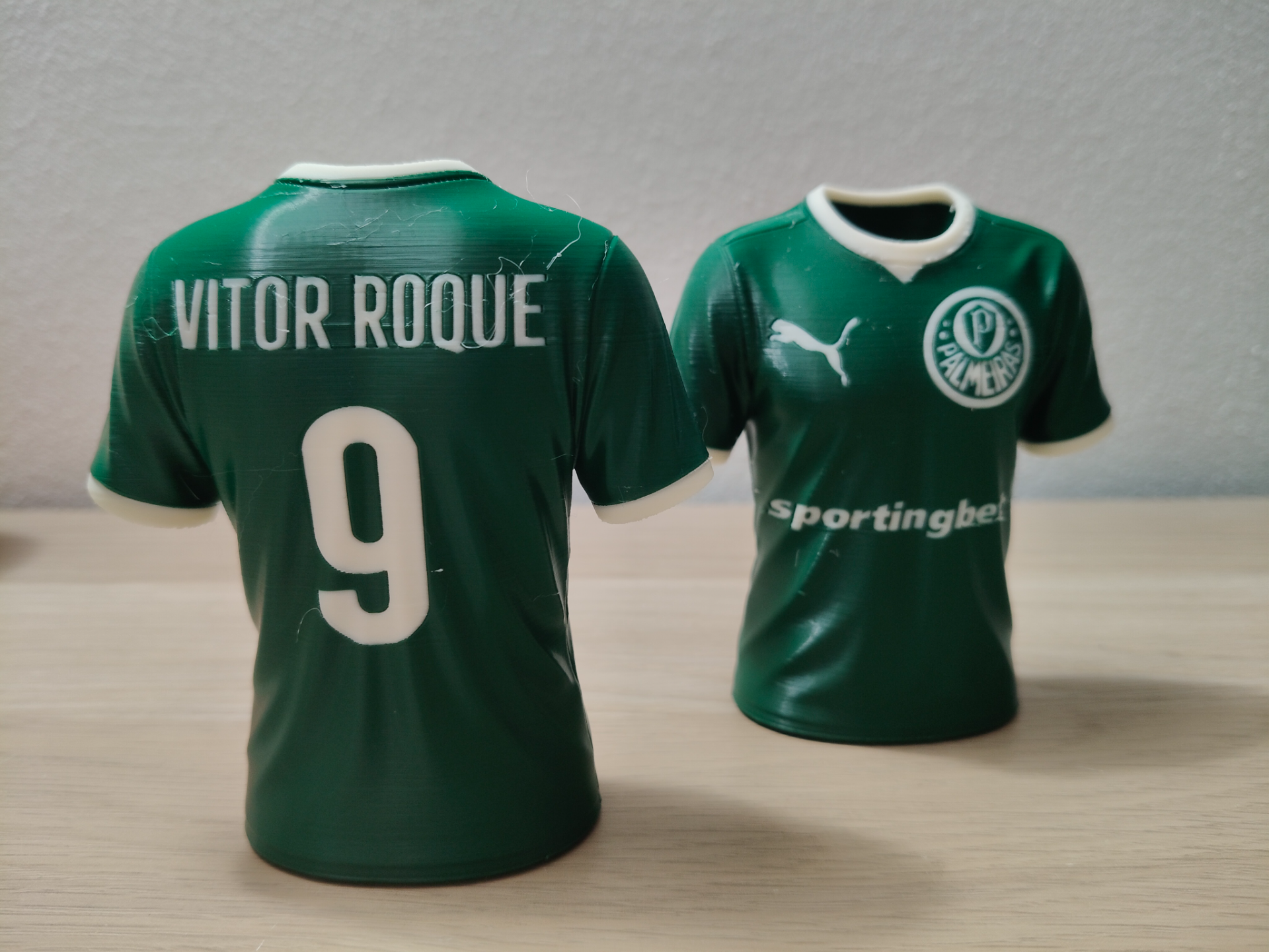 Palmeiras 25-6 Shirt– Vitor Roque #9 // Veiga #23