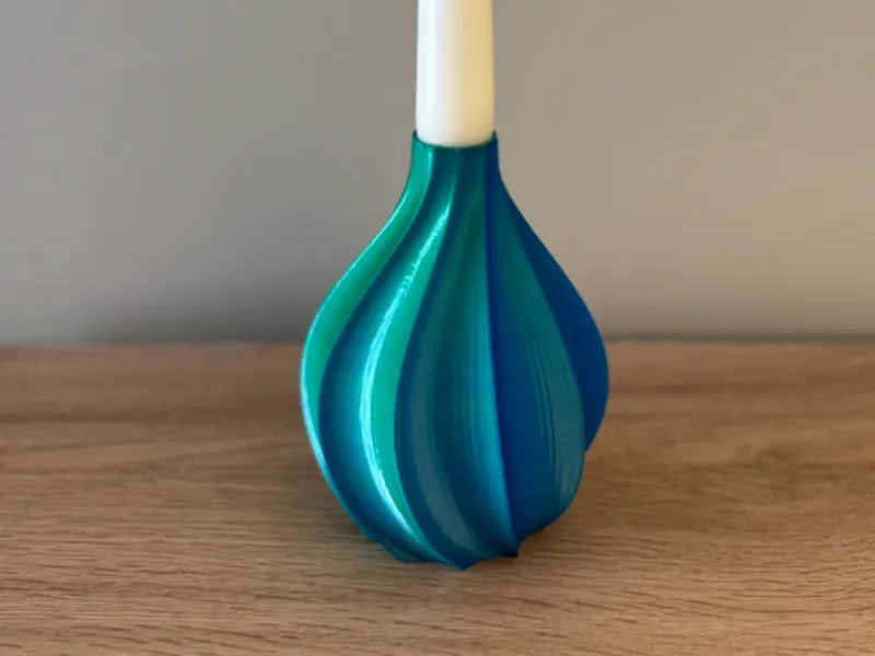 Bougeoir spirale 