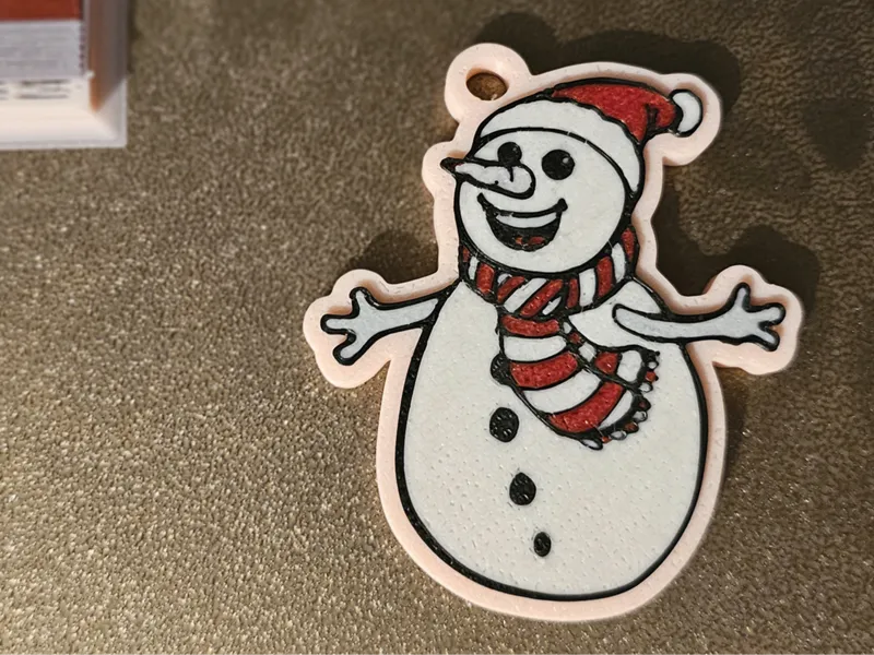 Snowman Keyring festive key chain FREE to Sell