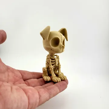 Adorno temático: Cute Skeleton Dog | Gothic 3D Printable — vista de referencia 5