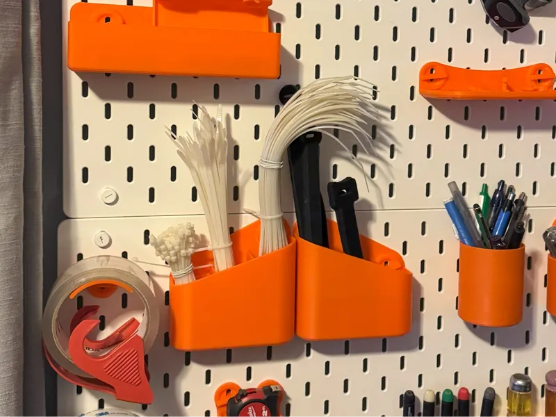 Skadis TClip - Triple Slanted Organizer Bin