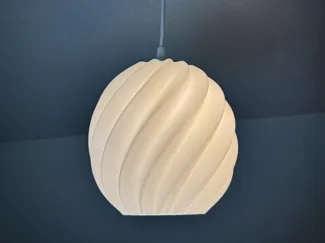 Lampshade pendant lamp spiral