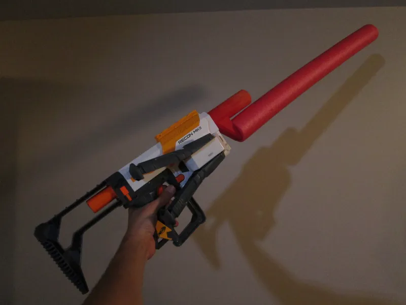 Nerf Gun Pool Noodle Bayonet Adapter