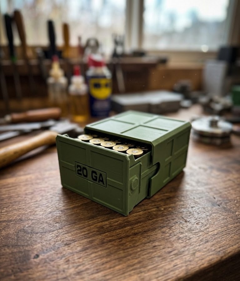 Miniatura 3 do modelo 3D Stackable Ammo Box - 20 GA- 25RD