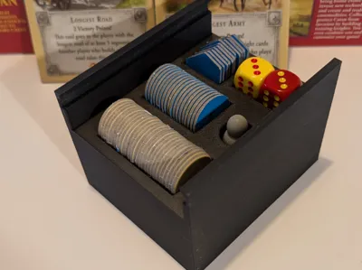 Catan - Tokens, Dice and Robber Holder