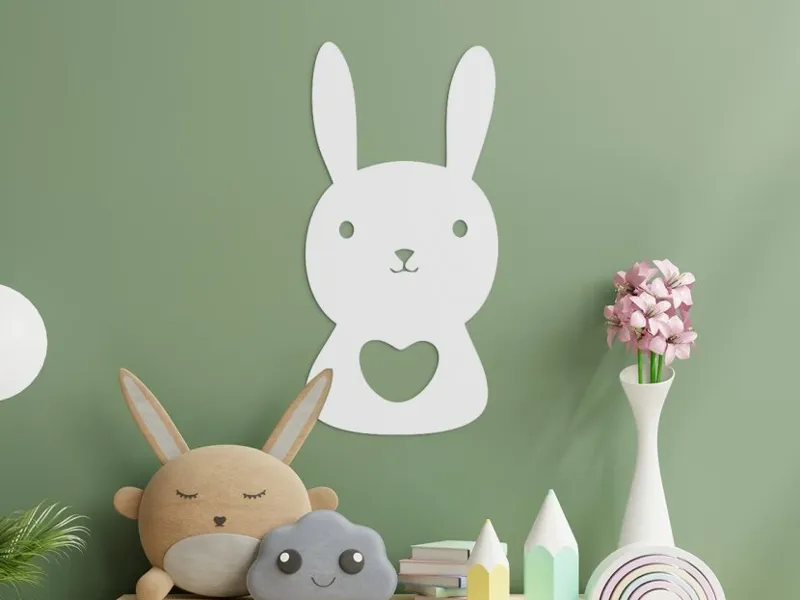 Happy Bunny Kids Wall Sticker