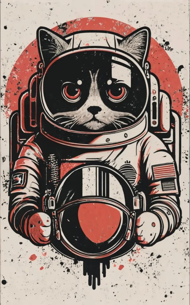 Astronaut Cat (HueForge) 3 colors