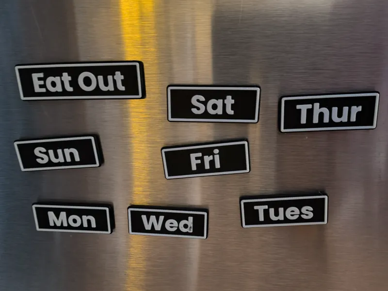 Day of the Week Magnets