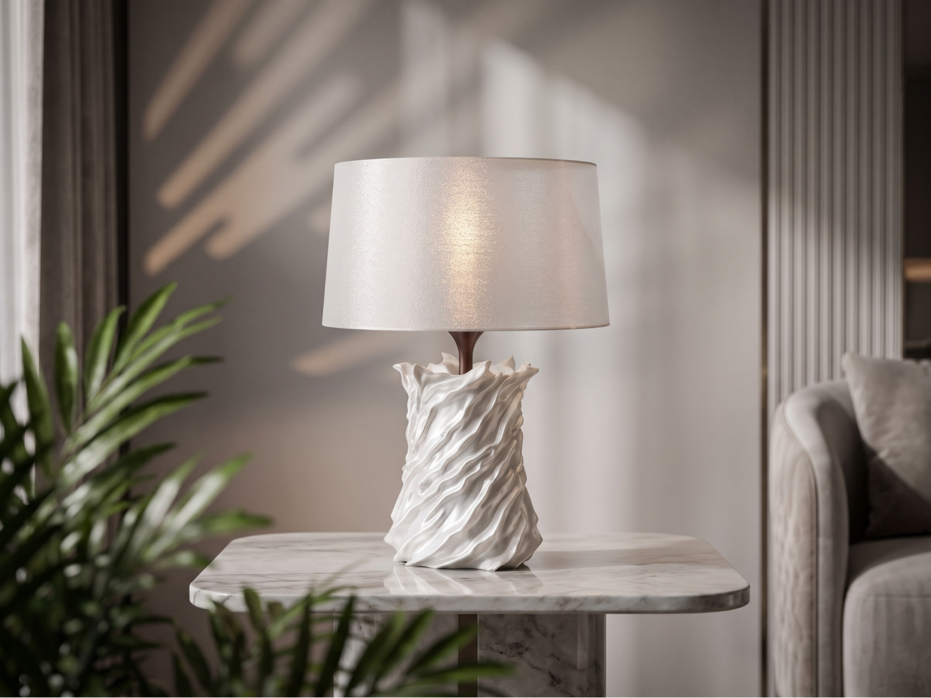 Silkcrest E27 Lamp - Organic Table Lamp – E27 - 1