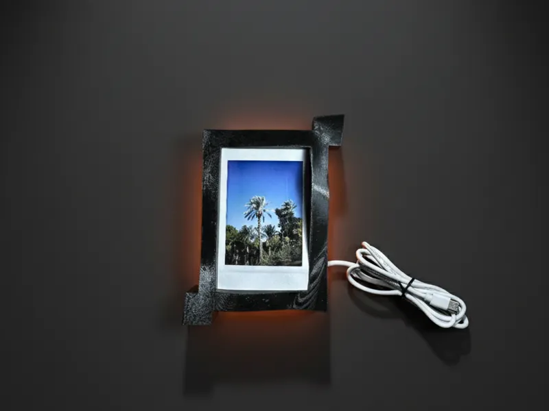 5V Solar Charger as an Instax Mini Frame
