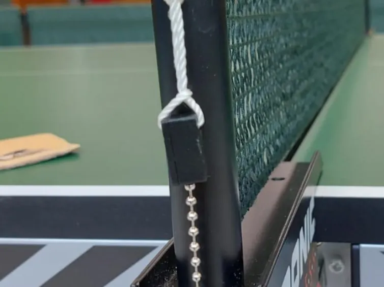 Tischtennis-Netzspanner, Seil-Kugelkette Verbinder