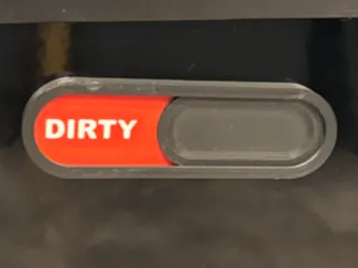 Dishwasher Dirty Clean Slider 8X2mm Magnets 1Plate