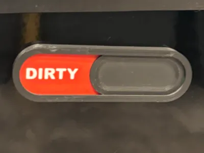 Dishwasher Dirty Clean Slider 8X2mm Magnets 1Plate