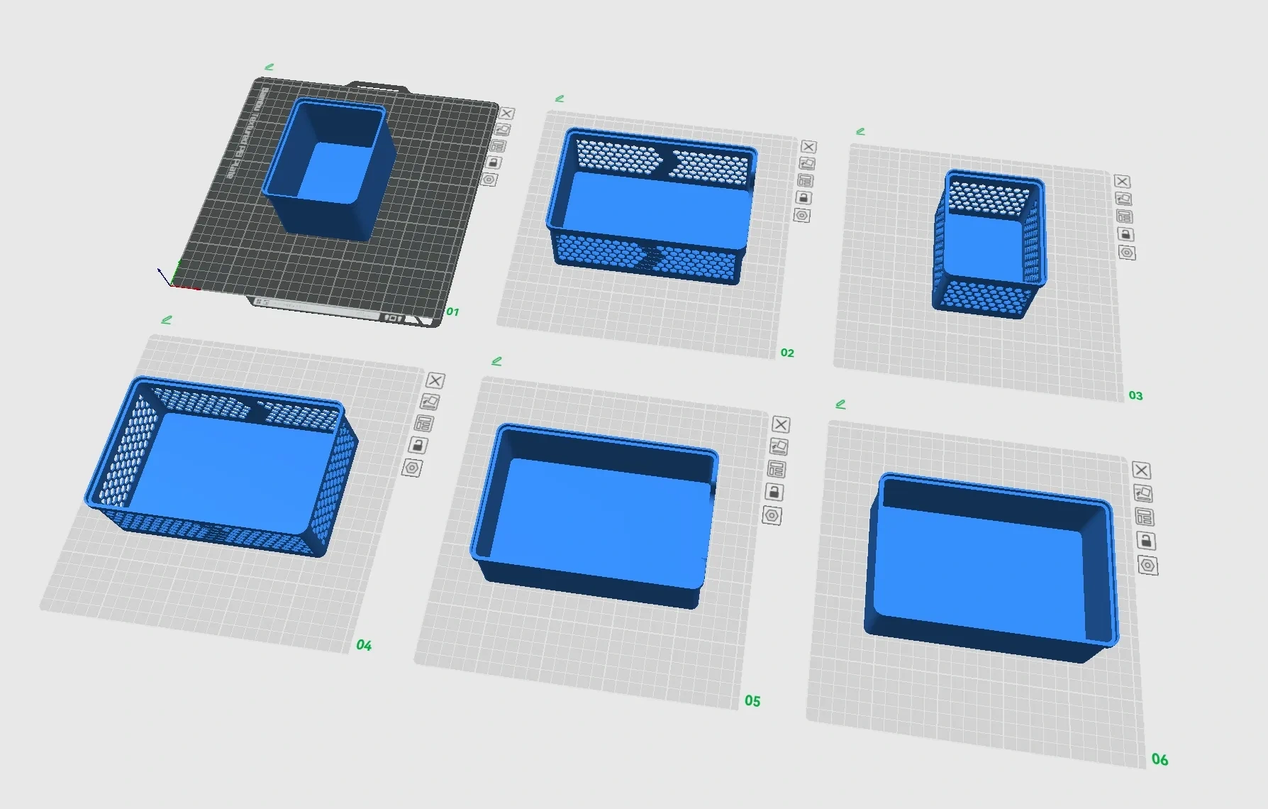 Miniatura 1 do modelo 3D 175x110mm 堆叠收纳篮、收纳盒、收纳筐