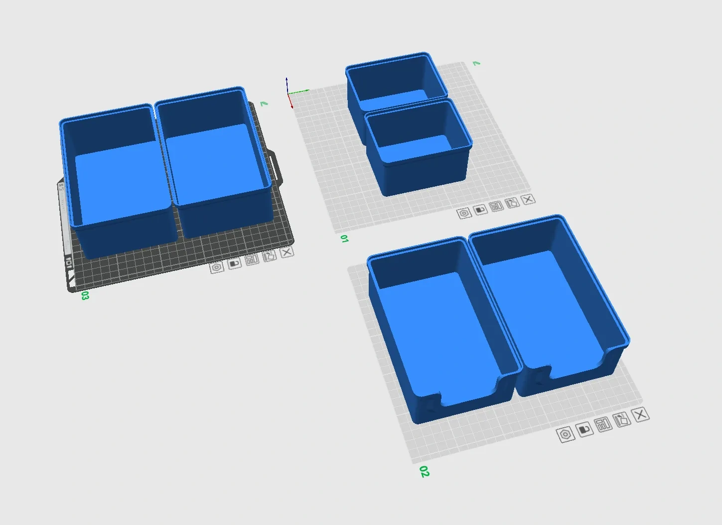 Miniatura 2 do modelo 3D 175x110mm 堆叠收纳篮、收纳盒、收纳筐