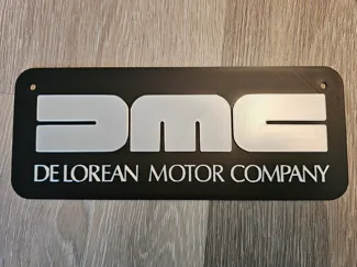 Back To The Future -  DMC Sign DeLorean