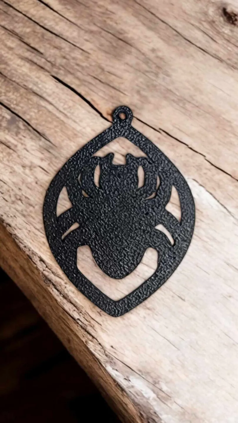 Spider Pendant for necklace/earrings view 2