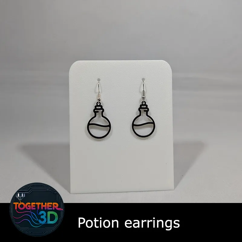 Potion earrings view 2