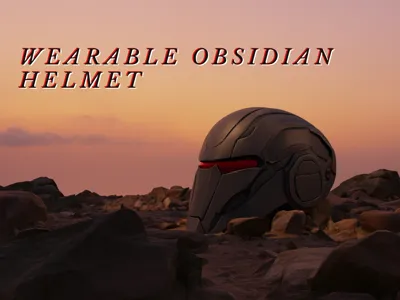 Obsidian Series: The Helmet - AI assisted Cosplay