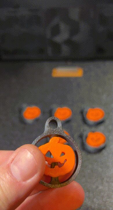 Porté clé citrouille