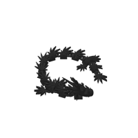 Dragon articulé feuille de cannabis — photo 2