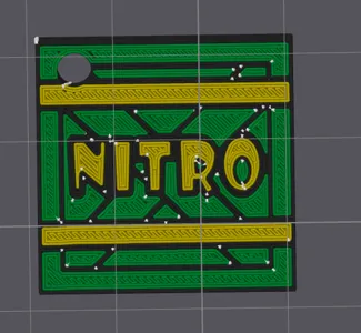 Crash Bandicoot TNT box keyring