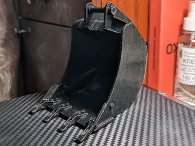 JCB 3cx 24" Excavator Bucket, 1:10 Scale