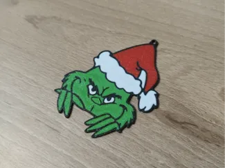Llavero del Grinch navideño