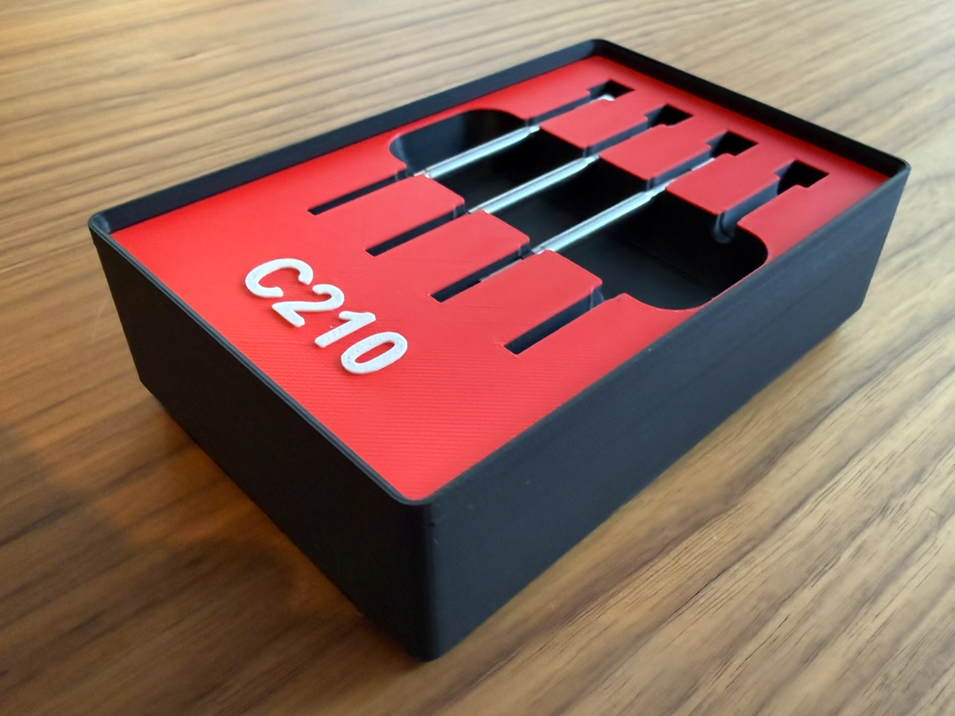 Gridfinity Bin C210 Soldering Tips (2x3 - 4 tips)