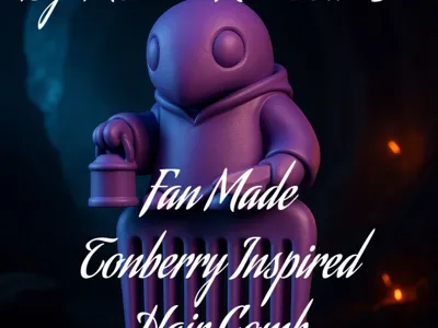 Tonberry Fan Made Hair Comb