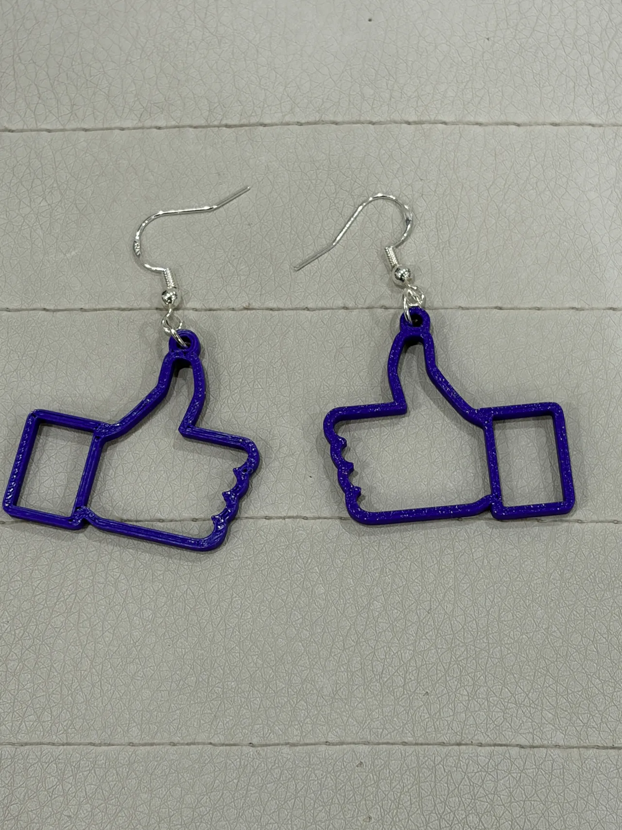 Thumbs Up Earrings | Like Button Jewelry view 2