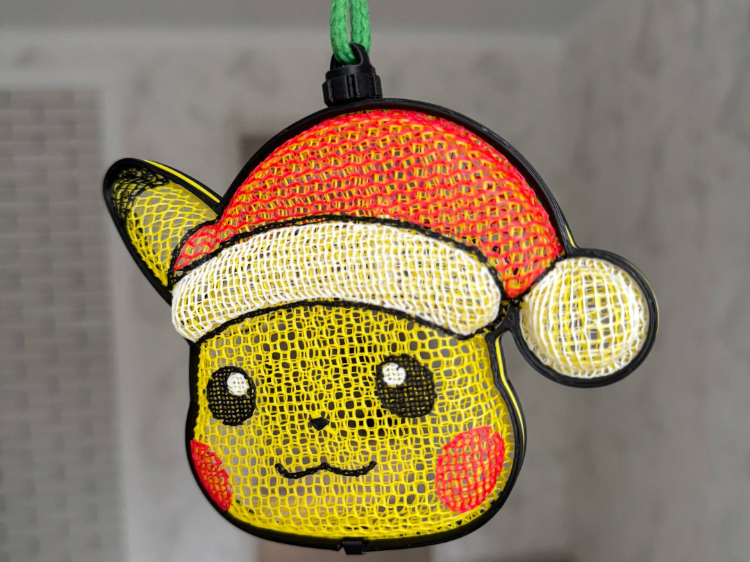 Thermoformed Christmas Pikachu - 1